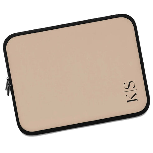 Custom Initials Laptop Sleeve - Vertical
